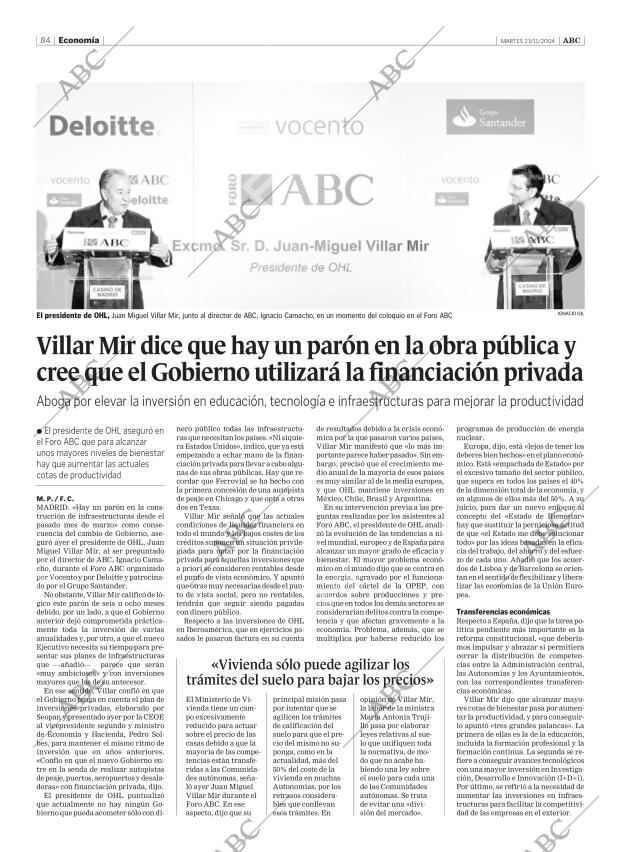 ABC SEVILLA 23-11-2004 página 84