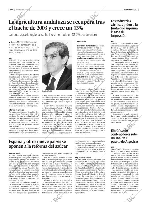 ABC SEVILLA 23-11-2004 página 87