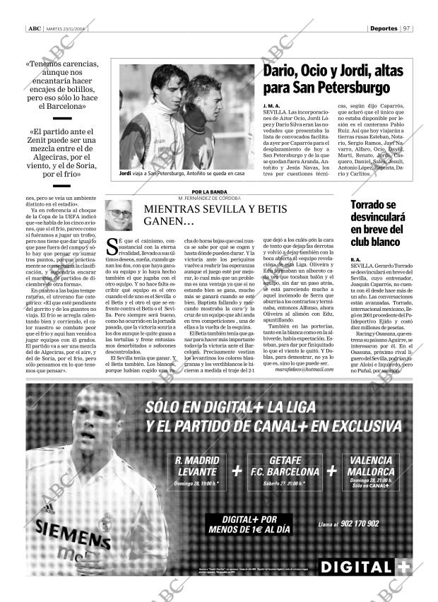 ABC SEVILLA 23-11-2004 página 97