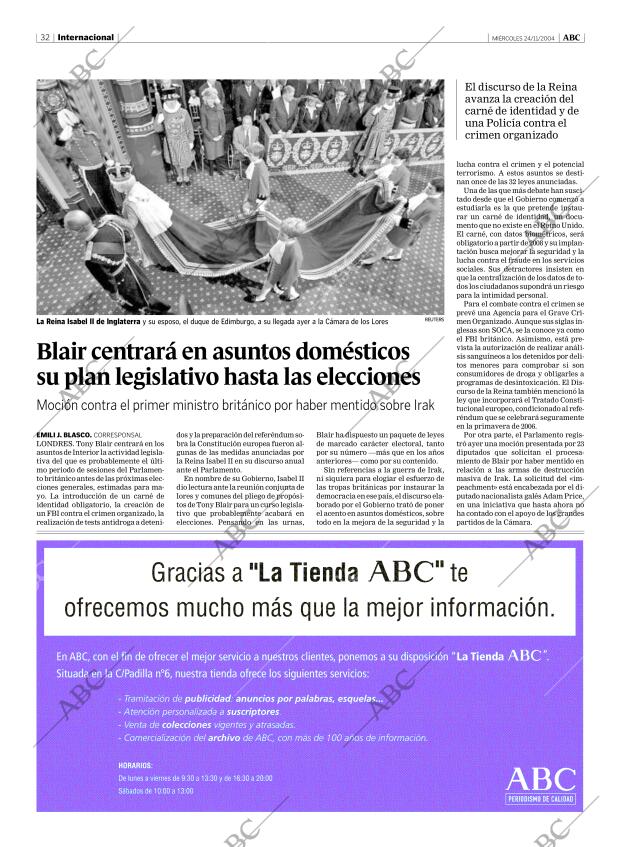 ABC MADRID 24-11-2004 página 32