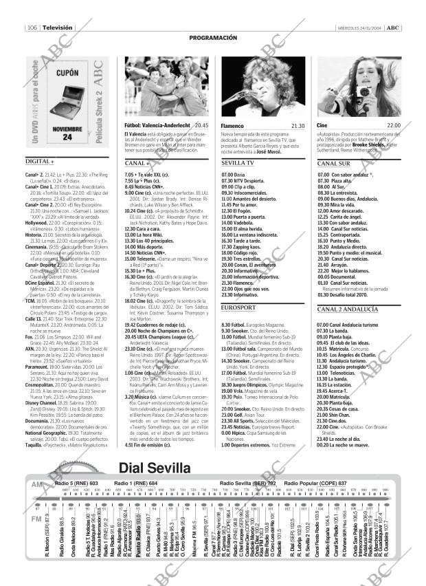 ABC SEVILLA 24-11-2004 página 106