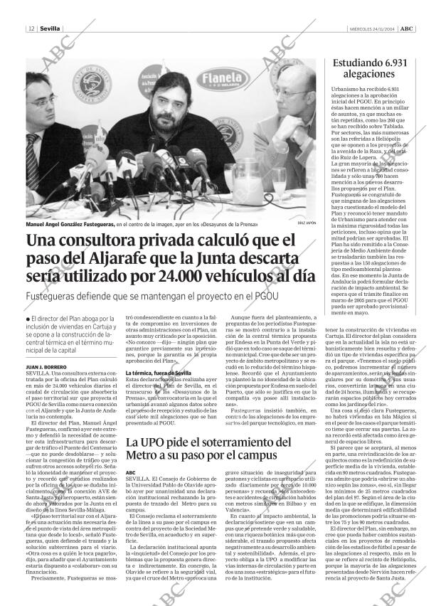 ABC SEVILLA 24-11-2004 página 12