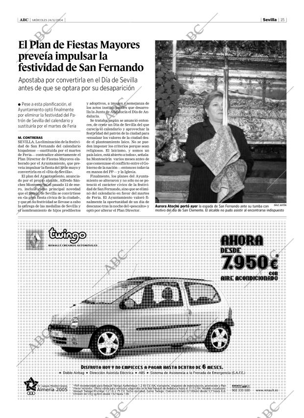 ABC SEVILLA 24-11-2004 página 15