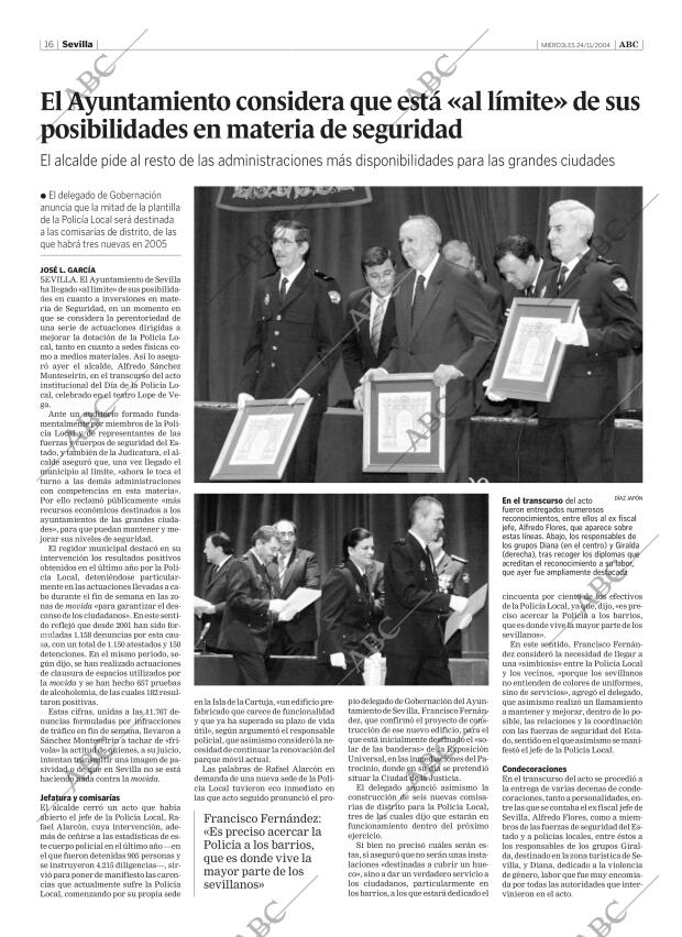 ABC SEVILLA 24-11-2004 página 16