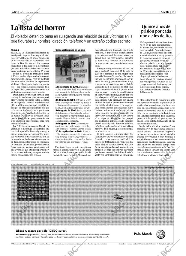 ABC SEVILLA 24-11-2004 página 17