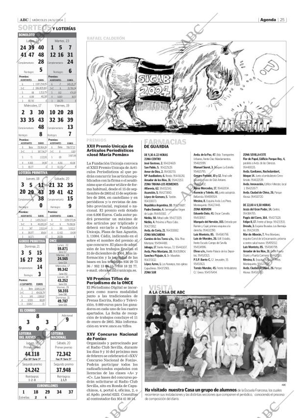 ABC SEVILLA 24-11-2004 página 25