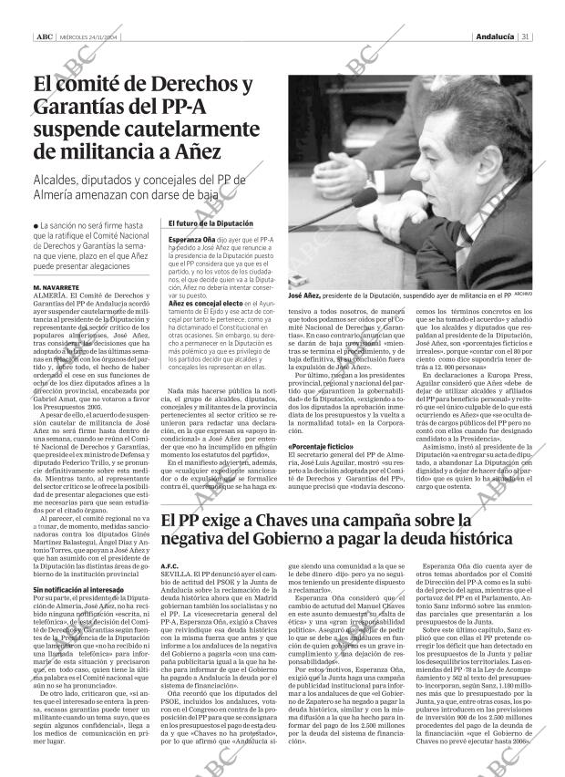 ABC SEVILLA 24-11-2004 página 31