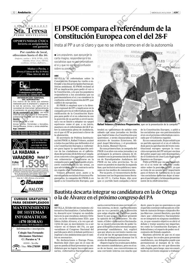 ABC SEVILLA 24-11-2004 página 32
