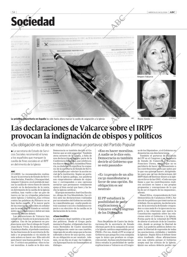 ABC SEVILLA 24-11-2004 página 54