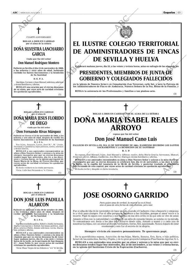 ABC SEVILLA 24-11-2004 página 69