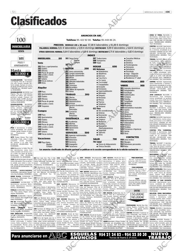 ABC SEVILLA 24-11-2004 página 72