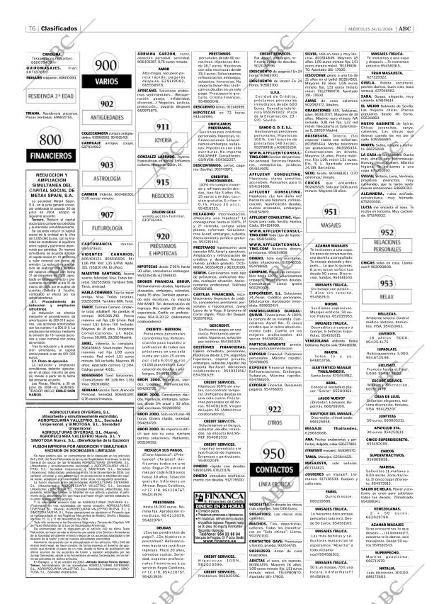 ABC SEVILLA 24-11-2004 página 76