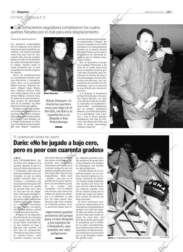 ABC SEVILLA 24-11-2004 página 90