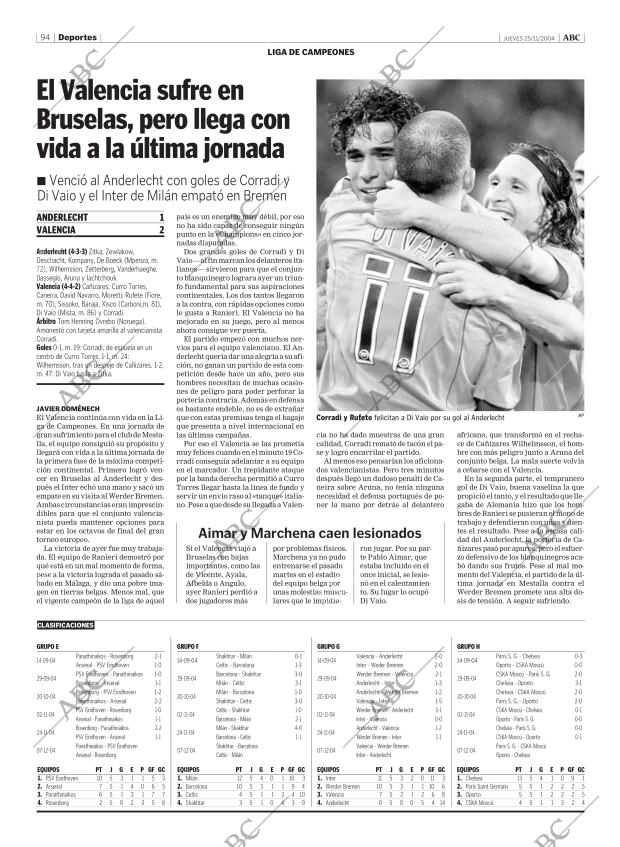 ABC MADRID 25-11-2004 página 94