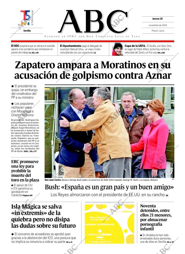 ABC SEVILLA 25-11-2004 página 1