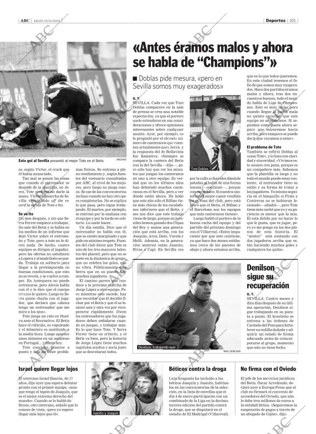 ABC SEVILLA 25-11-2004 página 101