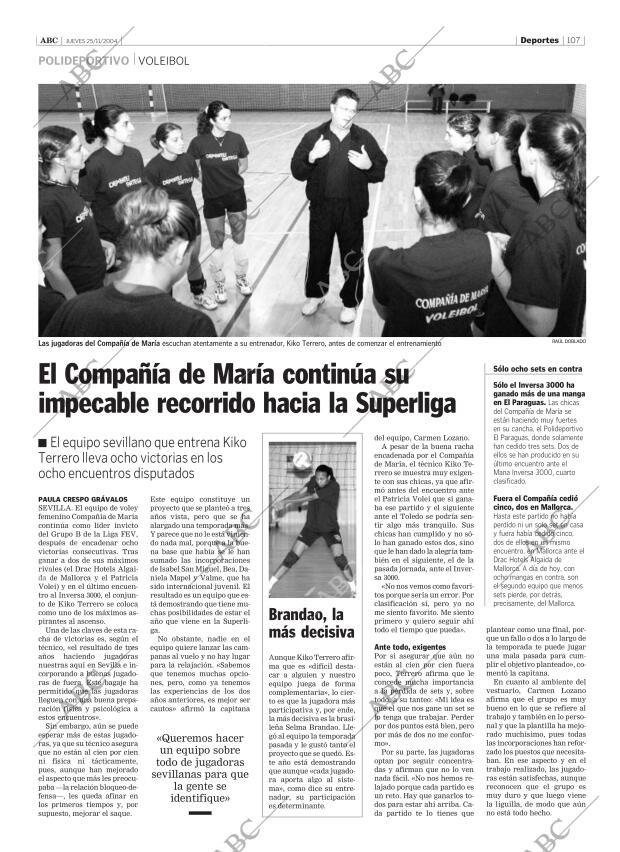 ABC SEVILLA 25-11-2004 página 107