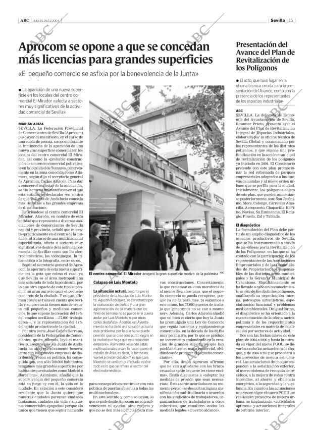 ABC SEVILLA 25-11-2004 página 15