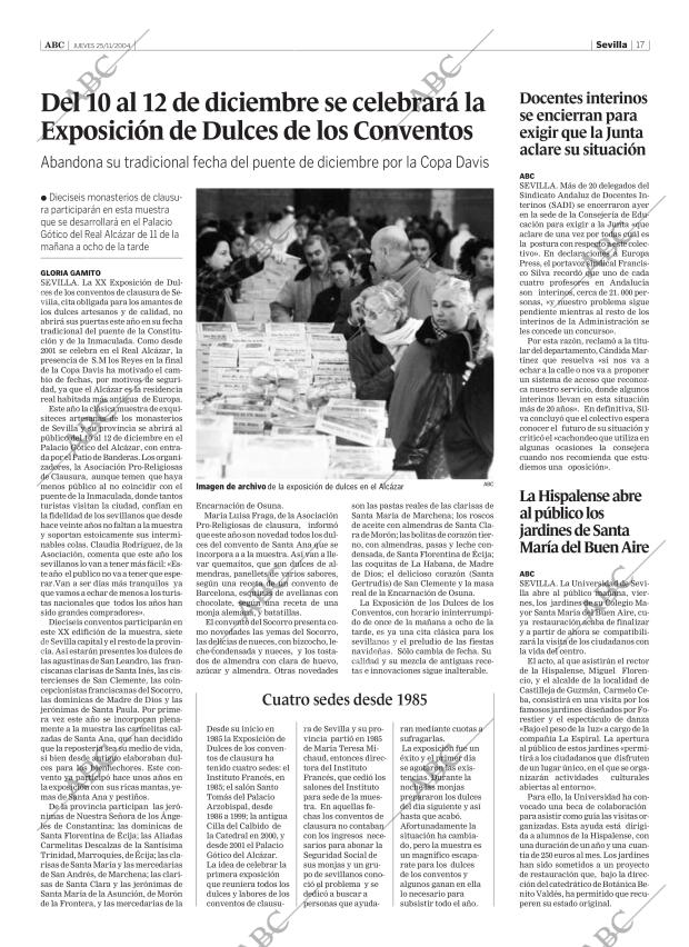 ABC SEVILLA 25-11-2004 página 17
