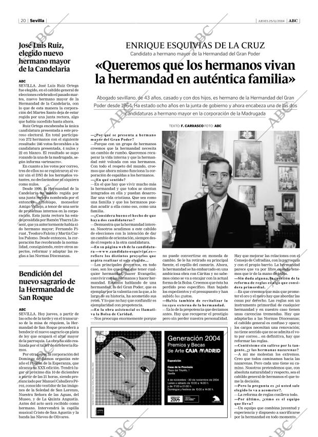 ABC SEVILLA 25-11-2004 página 20