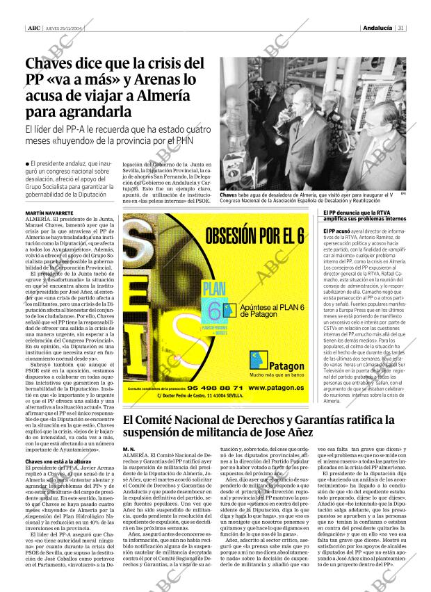 ABC SEVILLA 25-11-2004 página 31
