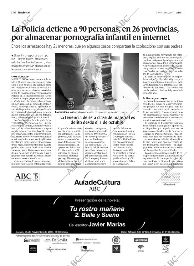 ABC SEVILLA 25-11-2004 página 46