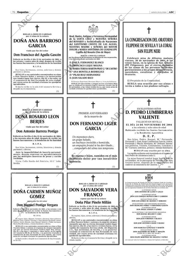ABC SEVILLA 25-11-2004 página 76