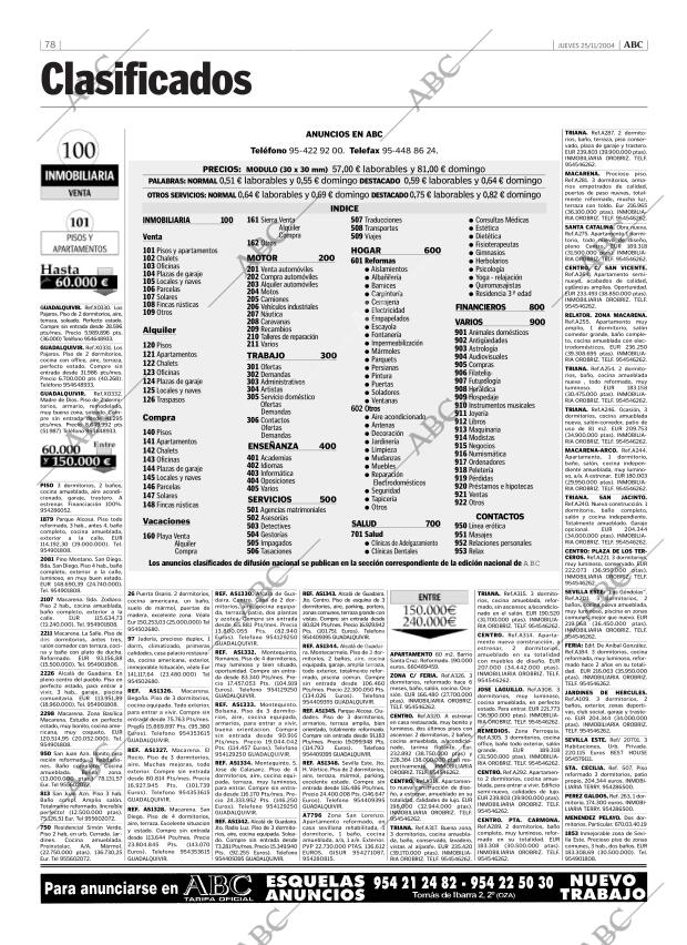 ABC SEVILLA 25-11-2004 página 78