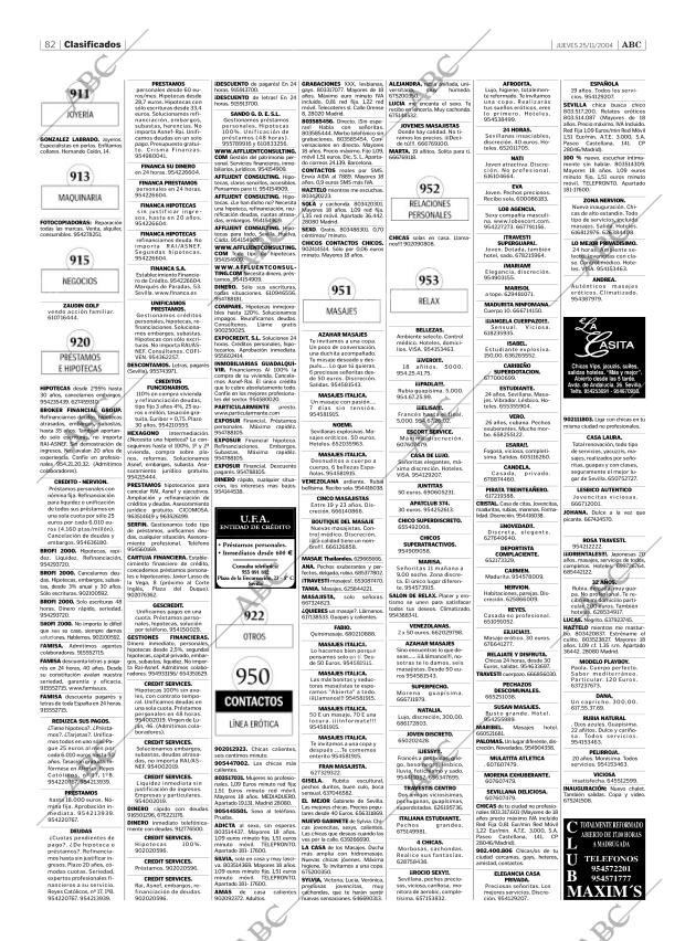 ABC SEVILLA 25-11-2004 página 82