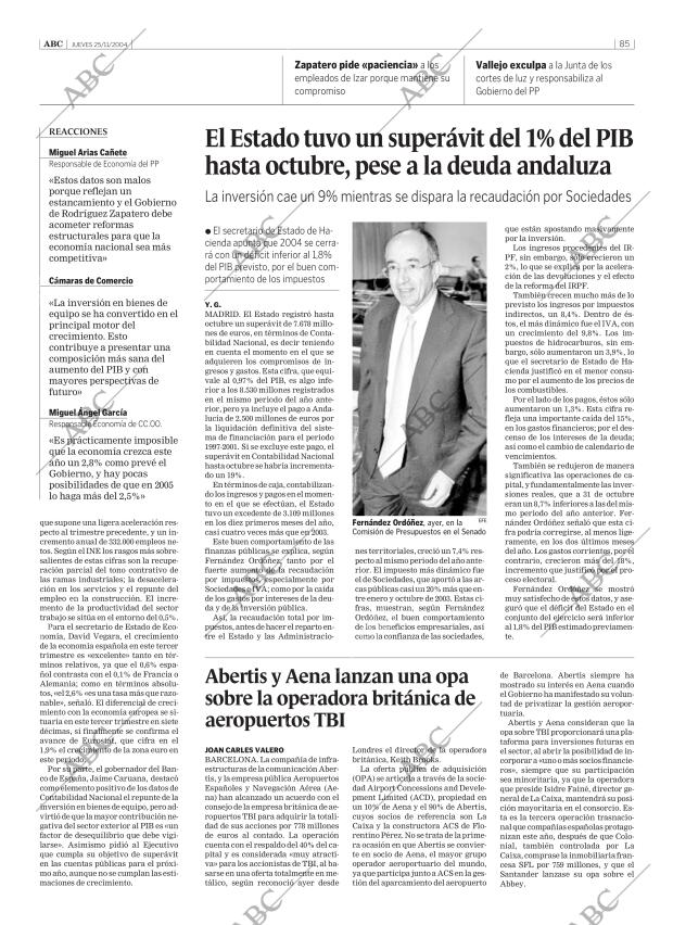 ABC SEVILLA 25-11-2004 página 85