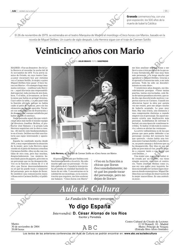 ABC MADRID 26-11-2004 página 55