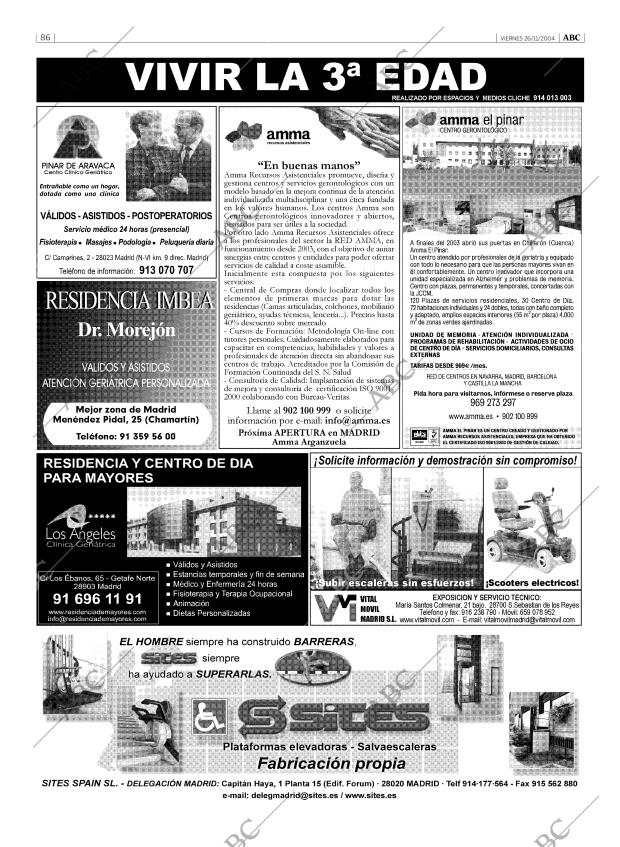 ABC MADRID 26-11-2004 página 86