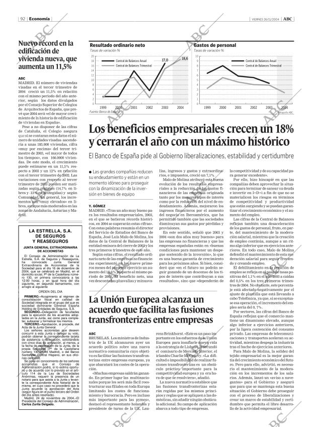 ABC MADRID 26-11-2004 página 92