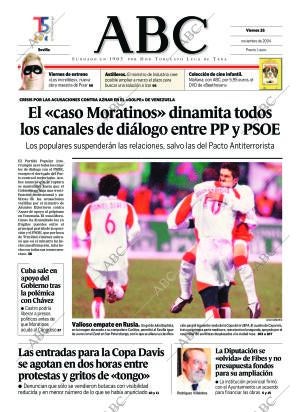 ABC SEVILLA 26-11-2004 página 1