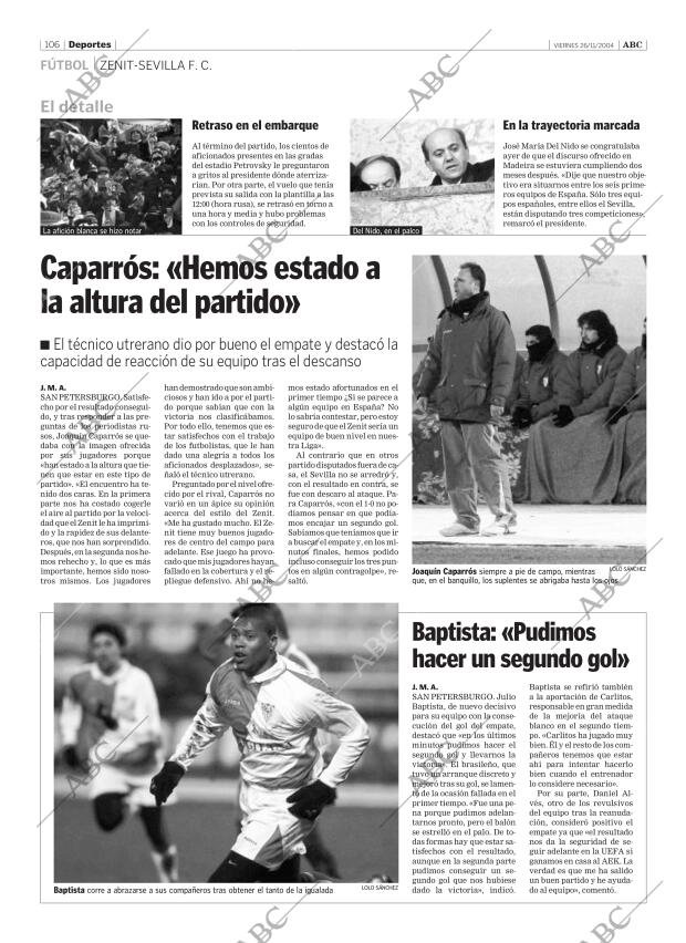 ABC SEVILLA 26-11-2004 página 106
