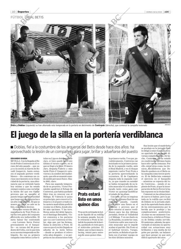 ABC SEVILLA 26-11-2004 página 110