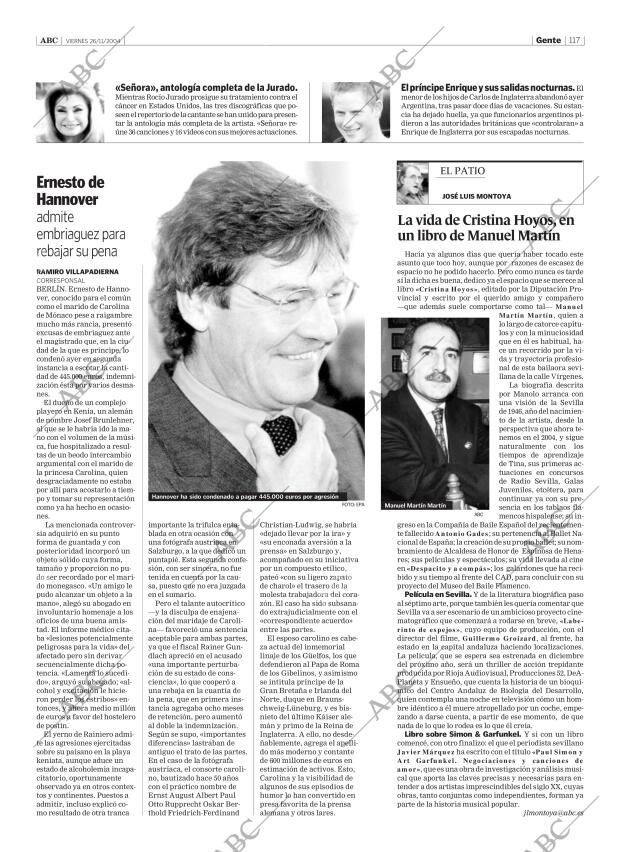 ABC SEVILLA 26-11-2004 página 117