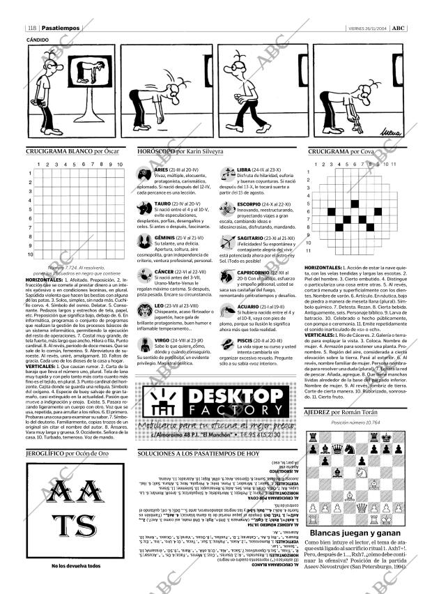 ABC SEVILLA 26-11-2004 página 118