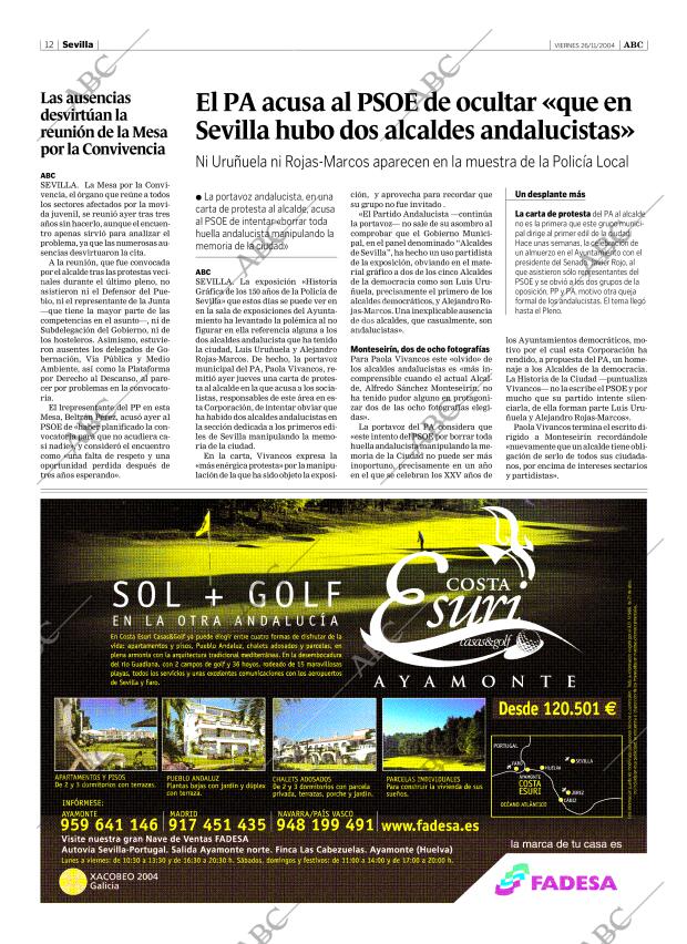 ABC SEVILLA 26-11-2004 página 12