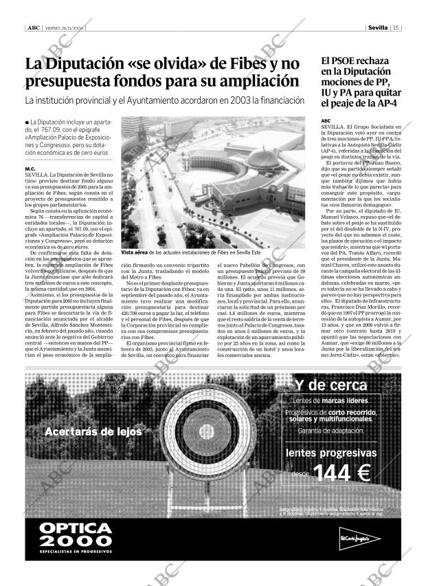 ABC SEVILLA 26-11-2004 página 15