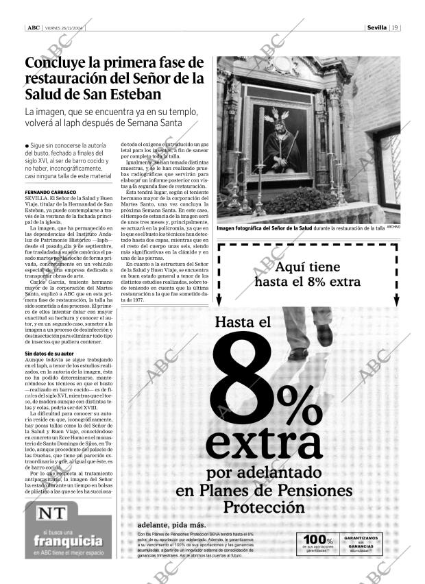 ABC SEVILLA 26-11-2004 página 19