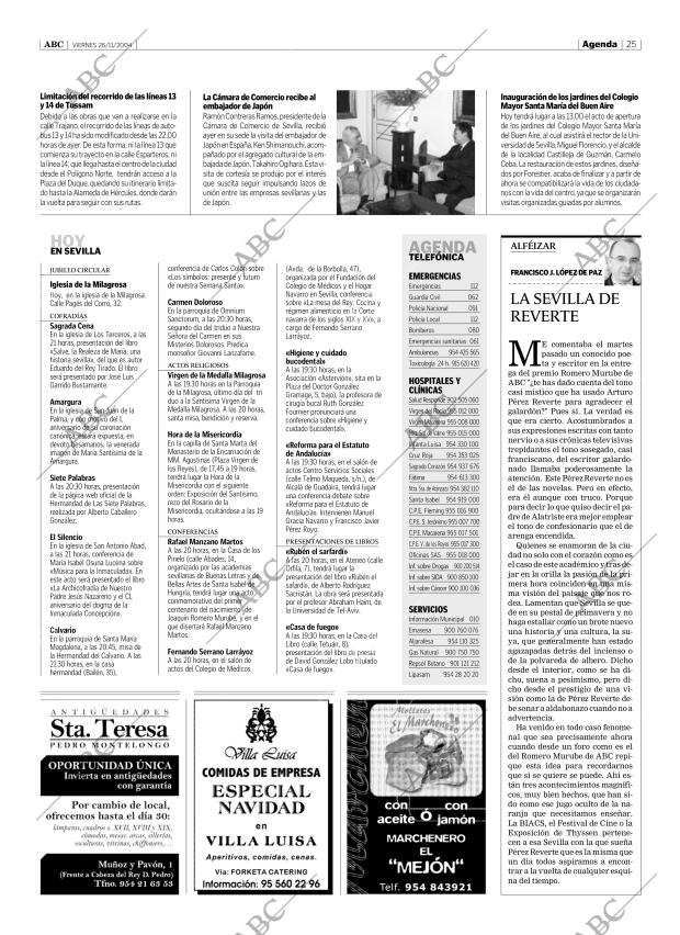 ABC SEVILLA 26-11-2004 página 25