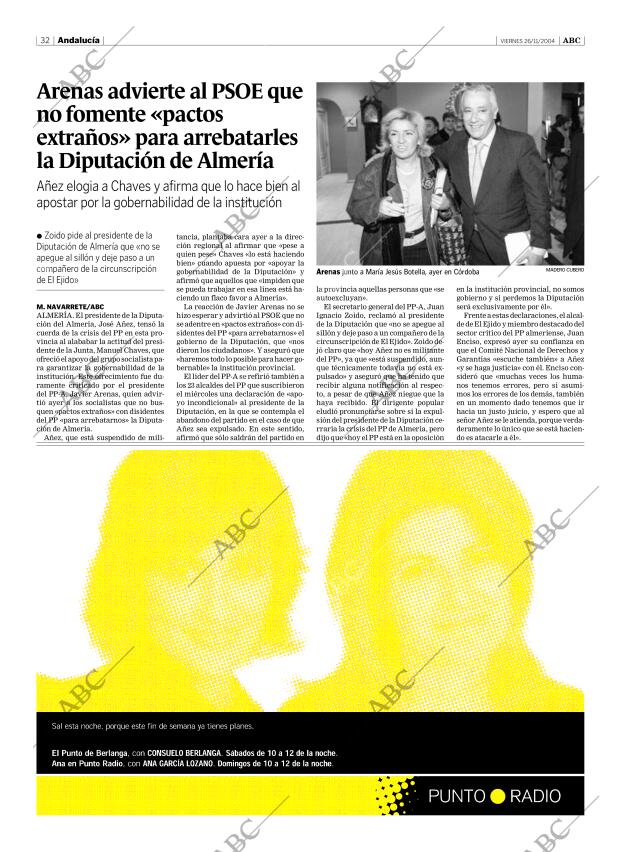 ABC SEVILLA 26-11-2004 página 32