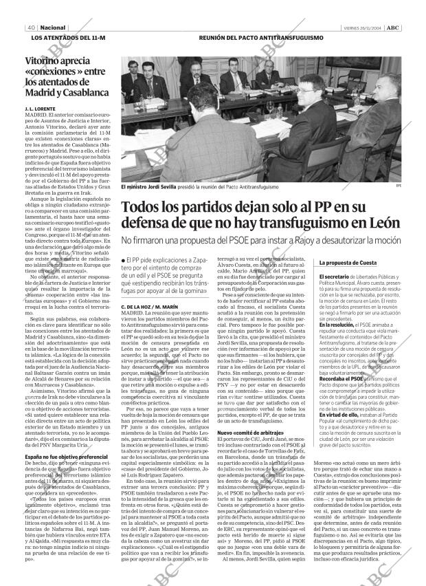 ABC SEVILLA 26-11-2004 página 40