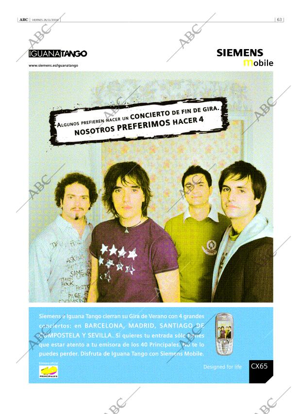 ABC SEVILLA 26-11-2004 página 63