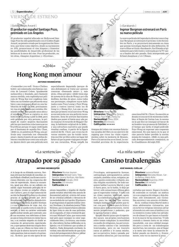 ABC SEVILLA 26-11-2004 página 72