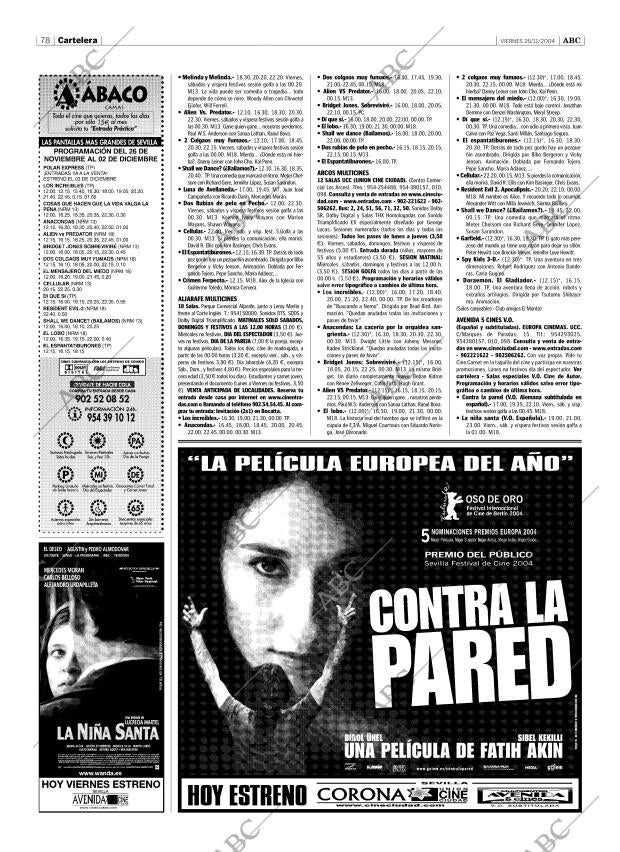 ABC SEVILLA 26-11-2004 página 78
