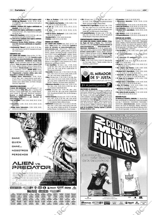 ABC SEVILLA 26-11-2004 página 80