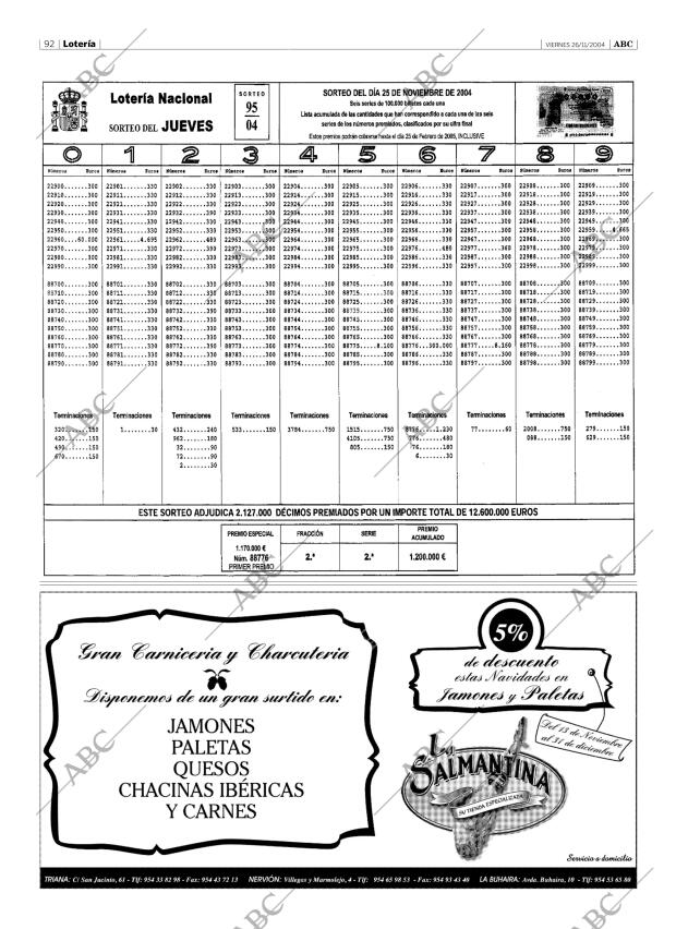 ABC SEVILLA 26-11-2004 página 92