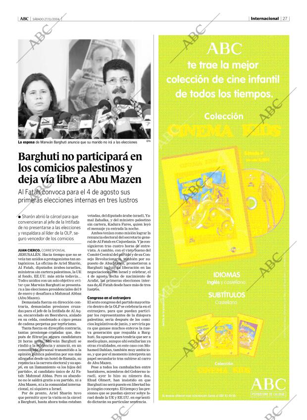 ABC MADRID 27-11-2004 página 27